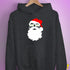 Santa Claus Agender Pride Flag Sunglasses Hoodie - Dark Grey Heather